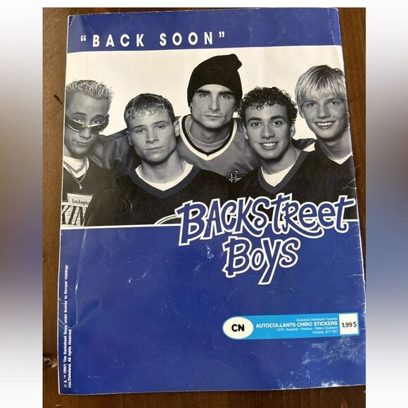 1997 Backstreet Boys Pop Music Vintage Sticker Card Book - NOW $10 - Picture 2 of 7